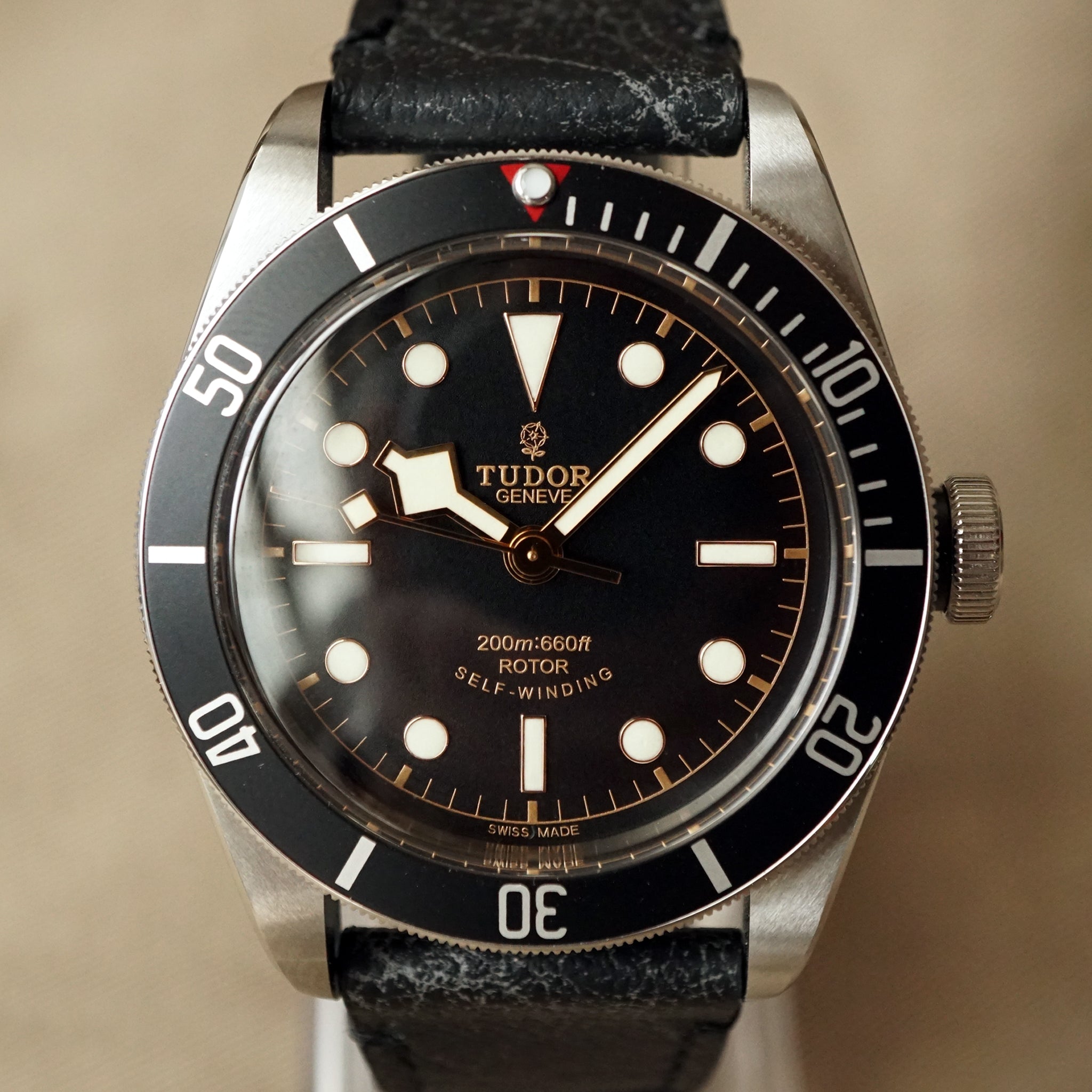 2017 TUDOR HERITAGE ETA BLACK BAY BLACK DIVER WATCH