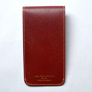 ENGLAND BRIDLE LEATHER SINGLE WATCH POUCH - CHESTNUT