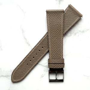 TAUPE BROWN GRAINED CALF STANDARD STRAP
