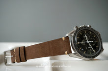 Load image into Gallery viewer, MOCHA NUBUCK CUSTOM MADE STRAP - SIDE STITCHED