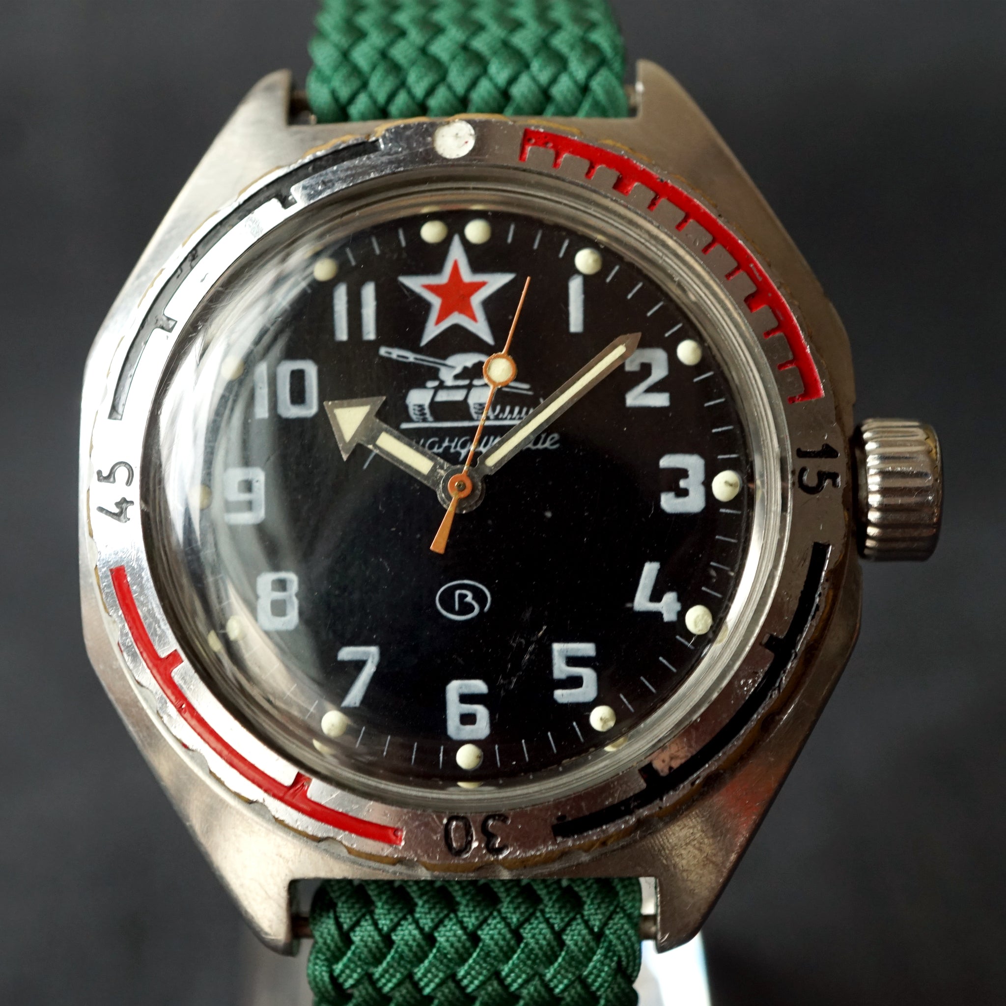 Military Watch Soviet Cccp Watch 1980s USSR VOSTOK AMPHIBIAN NO - Main Image