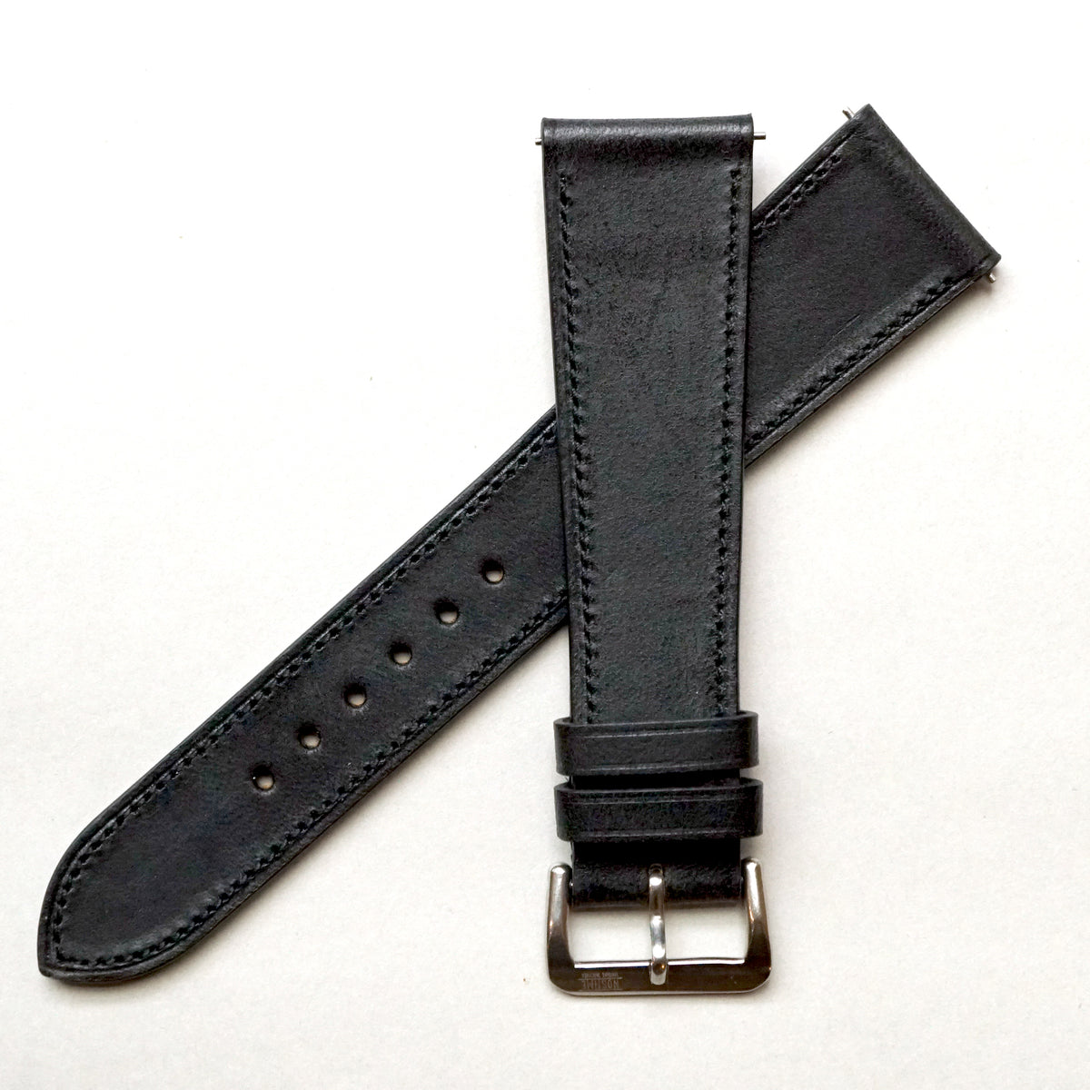 BLACK NOVONAPPA SMOOTH CALF STANDARD STRAP – NOSTIME