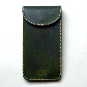 ENGLAND BRIDLE LEATHER SINGLE WATCH POUCH - RACING GREEN