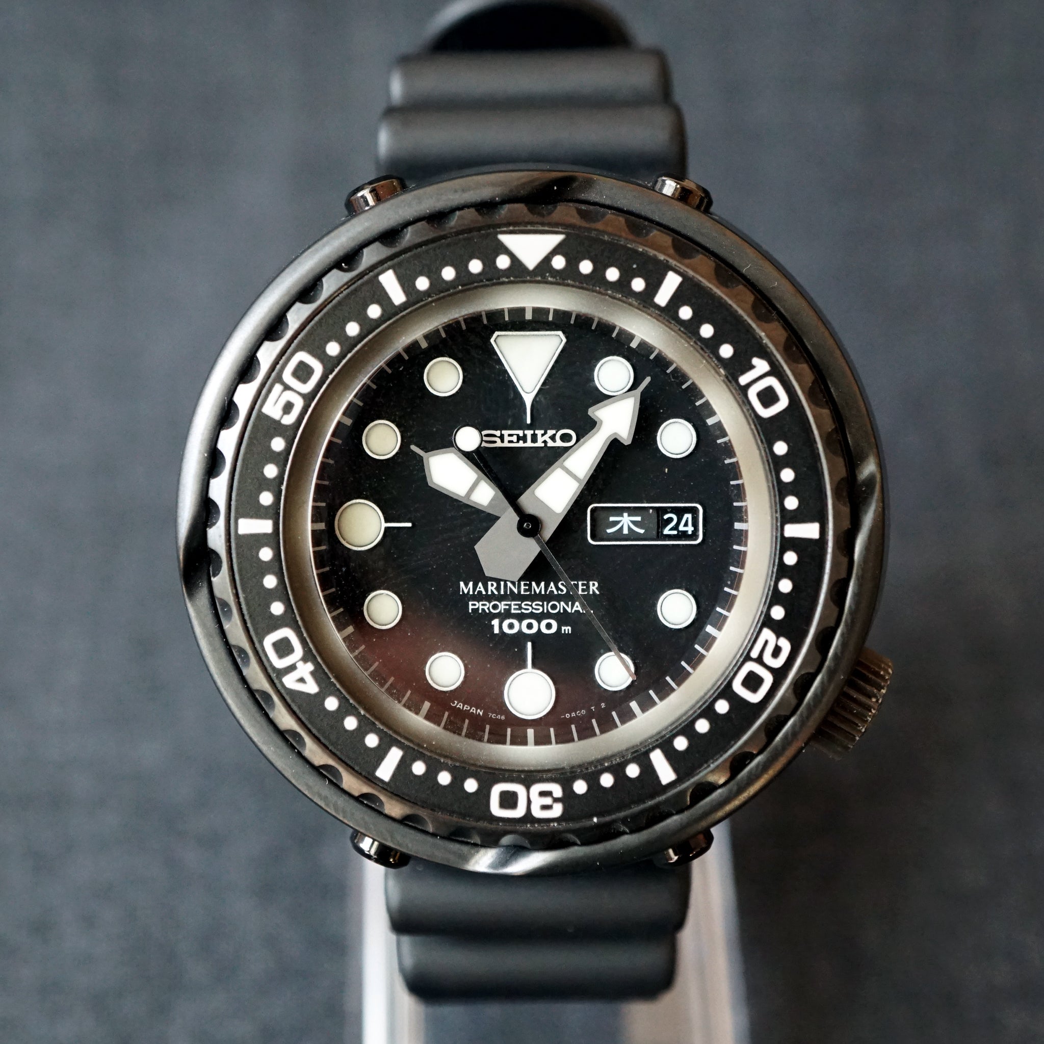 2015 SEIKO MARINEMASTER "DARTH TUNA" 1000M SBBN013 / 7C46-0AA0 DIVERS –  NOSTIME