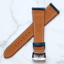 Load image into Gallery viewer, EMERALD BLUE BOX CALF STANDARD STRAP