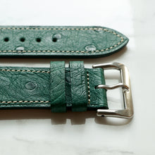 Load image into Gallery viewer, CYPRUS GREEN OSTRICH STANDARD STRAP