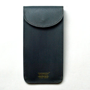 ENGLAND BRIDLE LEATHER SINGLE WATCH POUCH - BLACK