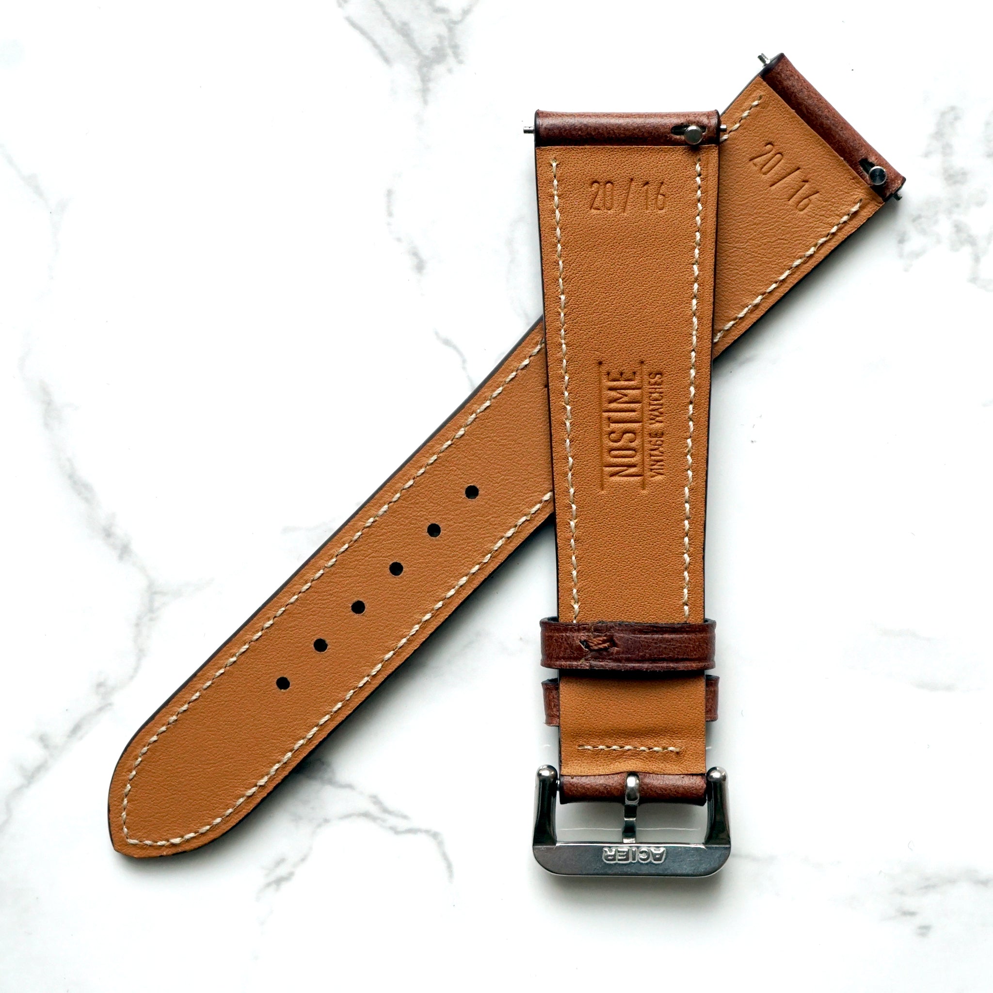 Brown Leather Belt - Imber Vintage