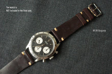 Load image into Gallery viewer, #8 BURGUNDY HORWEEN SHELL CORDOVAN CUSTOM MADE STRAP