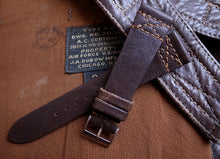 Load image into Gallery viewer, VINTAGE 1943 HORSE HIDE A-2 FLIGHT JACKET CUSTOM MADE STRAP