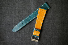 Load image into Gallery viewer, OCEAN BLUE BOX CALF CUSTOM MADE STRAP
