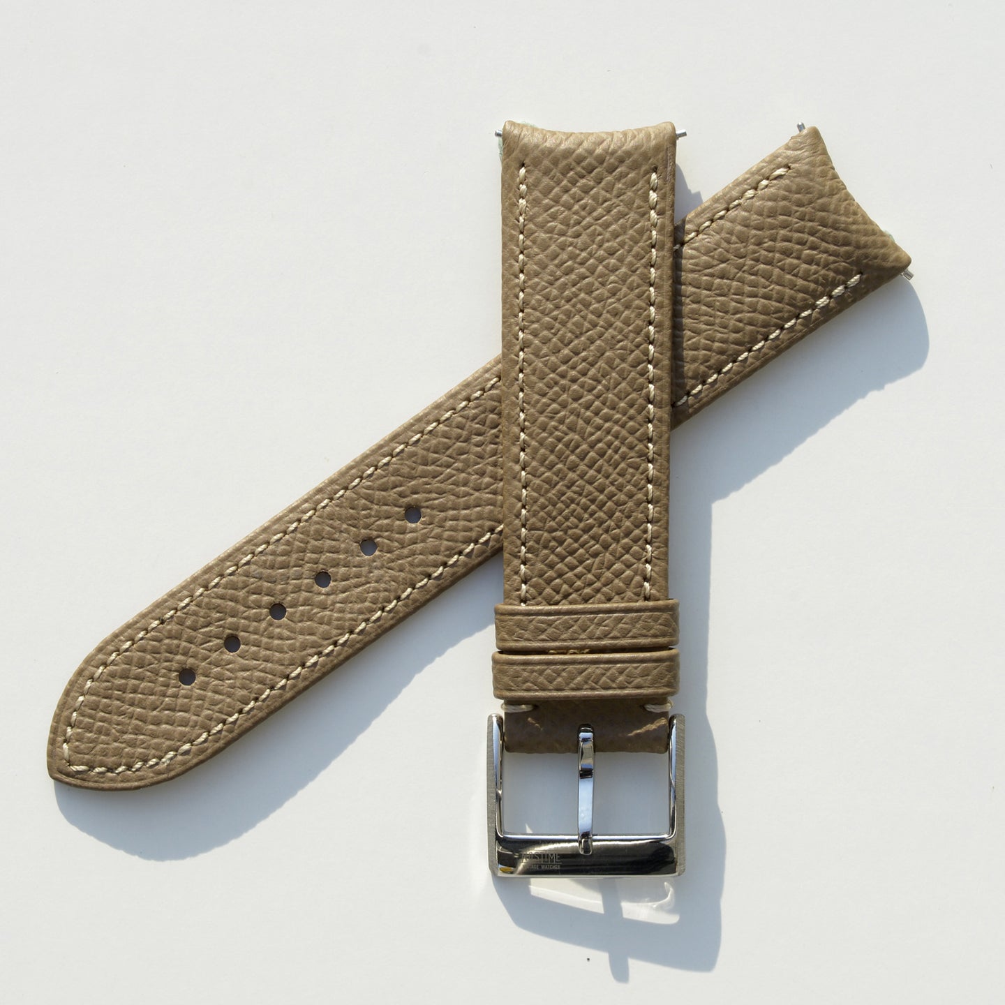 For F.P.JOURNE TAUPE GRAINED CALF STRAP